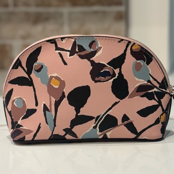 Kate Spade Paper Rose Pink Medium Dome Cosmetic Bag - Picture 3 of 3